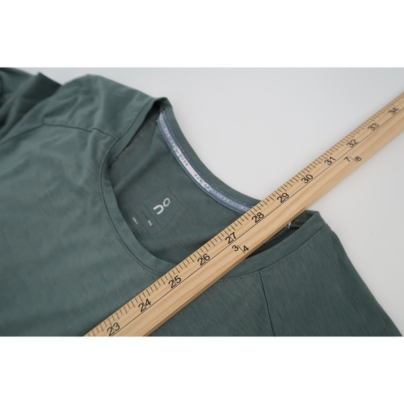 On Cloud Running Long Sleeve Comfort Long-T‎ Performance Shirt Green Men's Large - Picture 9 of 10